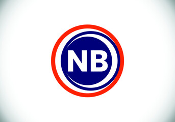 Initial Letter N B Logo Design. Monogram logo. Graphic Alphabet Symbol for Corporate Business Identity.