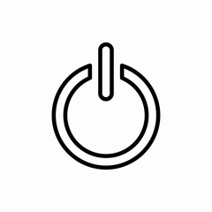 Outline power icon.Power vector illustration. Symbol for web and mobile