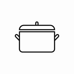 Outline pot icon.Pot vector illustration. Symbol for web and mobile