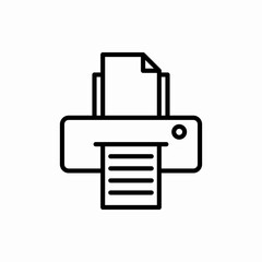 Outline printer icon.Printer vector illustration. Symbol for web and mobile