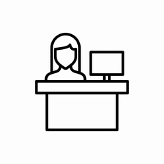 Outline reception icon.Reception vector illustration. Symbol for web and mobile