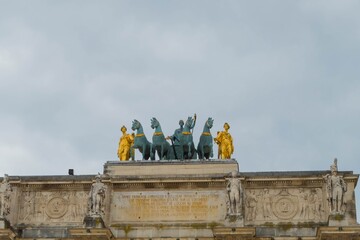 Sculptures on Arc de Triomphe du Carrousel