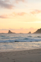 Fototapeta premium sunset on the Mekaki beach Lombok