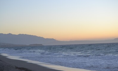 sunset on the beach