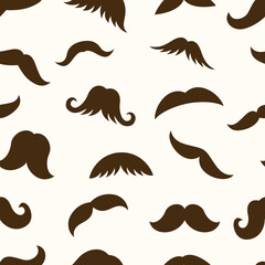 Moustache Seamless Pattern