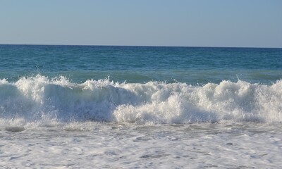 waves on the beach
