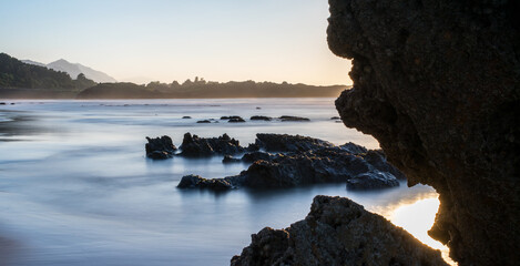Water flowing through the stones