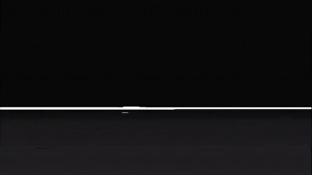 Alternating TV interference on a black background