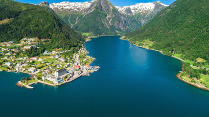 Balestrand. The administrative centre of Balestrand Municipality in Sogn og Fjordane county, Norway.