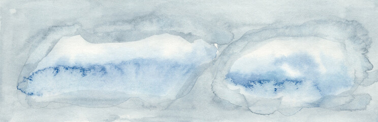 Fototapeta premium Hand painted watercolor clouds