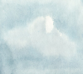 Hand painted watercolor clouds