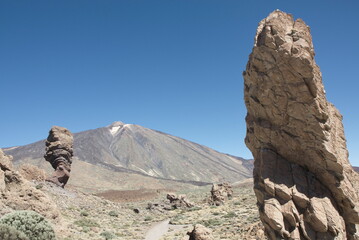 Teide National Park, Gran Canaria/Spain; Oct. 2011. Volcanic landscape of the national park