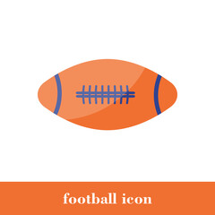 Isolated amirican football icon