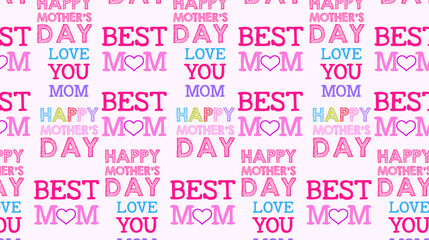 Mother's Day Vector Pattern Design
