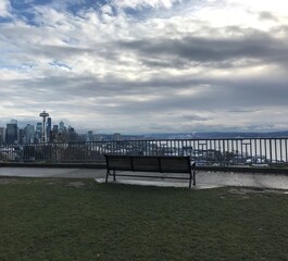 Space needle  in the morning