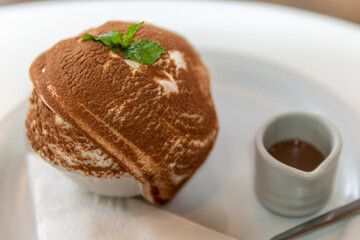 Chocolate Korean Milk Ice Sorbet: Injeolmi Bingsu