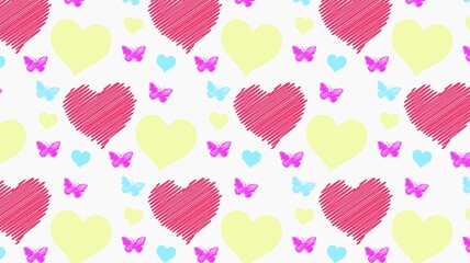 Heart Vector Pattern Design