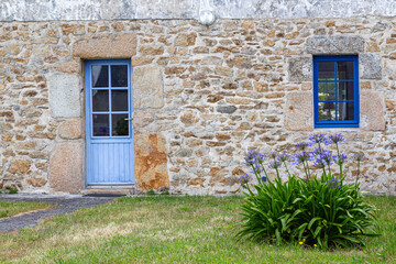 houses on the island of Ouessant, off the coast of Brittany