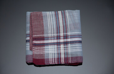 handkerchief with cherry  lines on the black  background