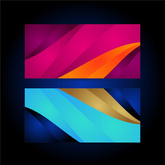 Modern Colorful geometric gradient abstract background Dynamic shapes composition
