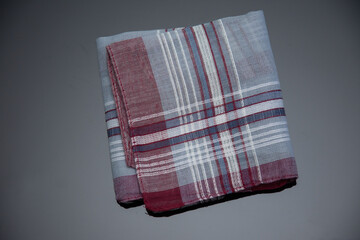 handkerchief with cherry  lines on the black  background