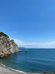 view of the coast of the mediterranean sea