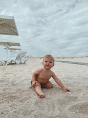 baby on the beach