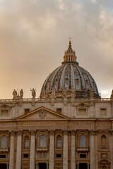 Fototapeta na wymiar Cúpula Vaticano, Roma, Italia.
