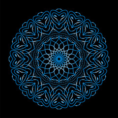 Mandala colorful vintage art, ancient Indian vedic background design, old painting texture with multiple mathematical shape vector illustration