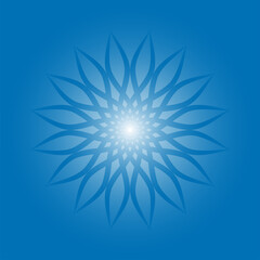 Mandala colorful vintage art, ancient Indian vedic background design, old painting texture with multiple mathematical shape vector illustration