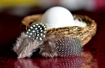 easter egg in a basket