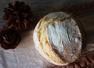 Pão levain fermentação natural rústico    Levain bread natural rustic fermentation