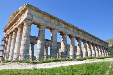 Archaeological Park of Segesta Italy under clear sky