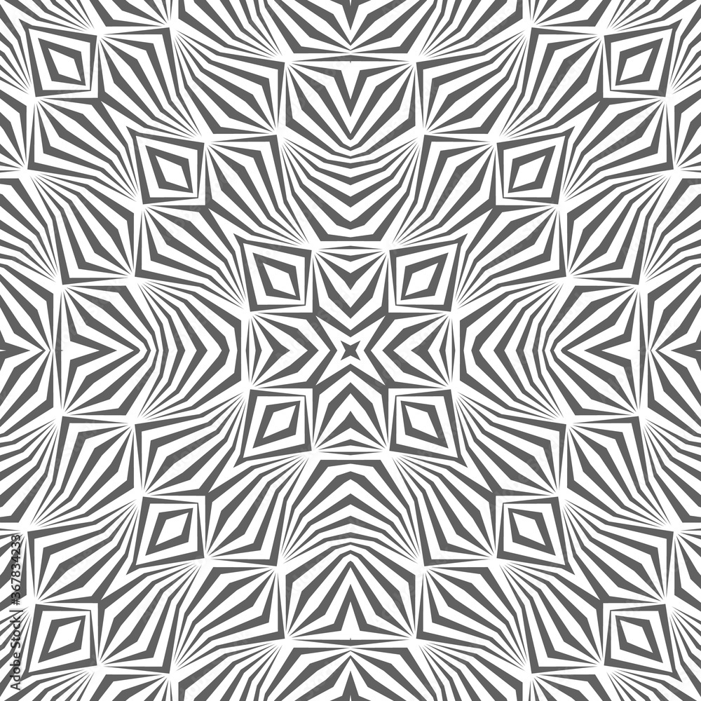 Poster abstract pattern with geometric shapes from lines. image with optical illusion.