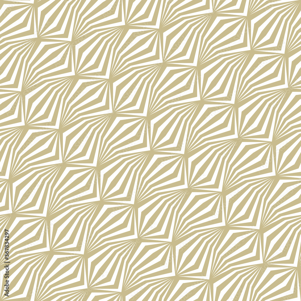 Poster abstract pattern with volumetric geometric shapes from lines. image with optical illusion.