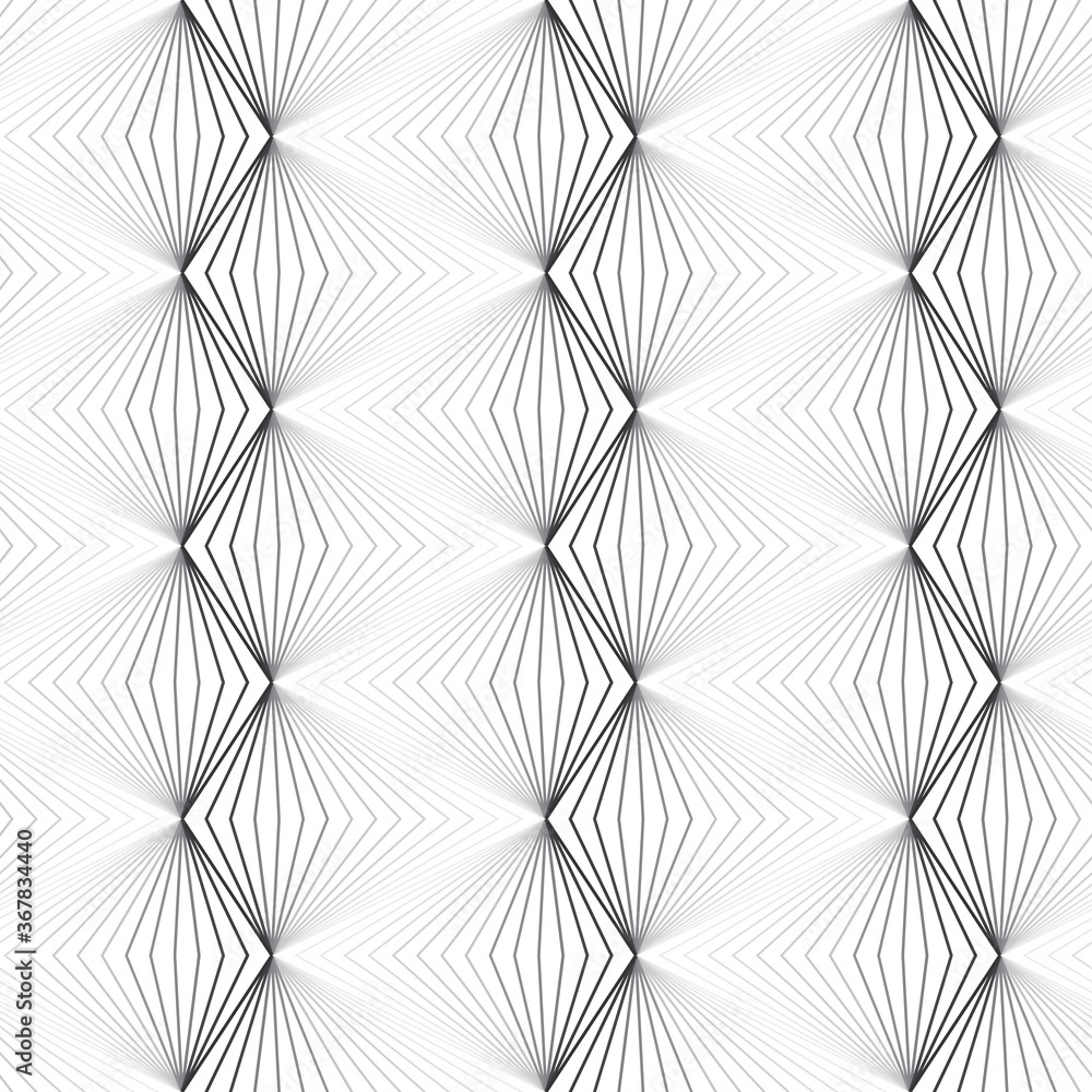 Poster abstract pattern with volumetric geometric shapes from lines. image with optical illusion.