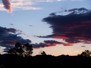 sunset in the clouds