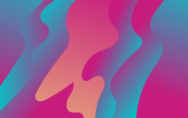 Modern abstract line, wavy background and full color. Vector Illustrator. Eps 10 - Vector