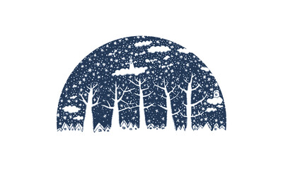 Christmas Snow Globe Illustration