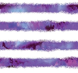Seamless striped pattern with a paint texture. Watercolor paint. Stylish multi-colored pattern. Spots, splashes.
