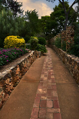 Beautiful path in a garden