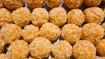 Chak-chak traditional asian sweet dessert stock
