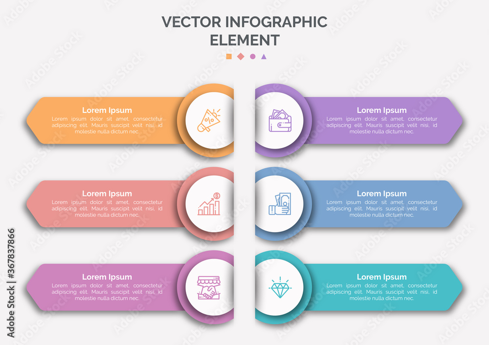 Poster modern design template for infographics