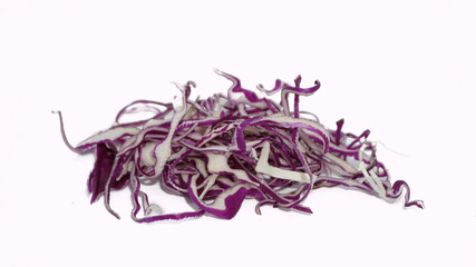 Fototapeta premium Purple Cauliflower isolated on white background