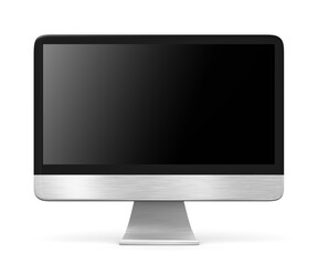 Fototapeta premium computer monitor 3d illustration over white background