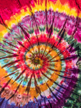 Colorful Abstract Psychedelic Ice Tie Dye Swirl Design © naturalv