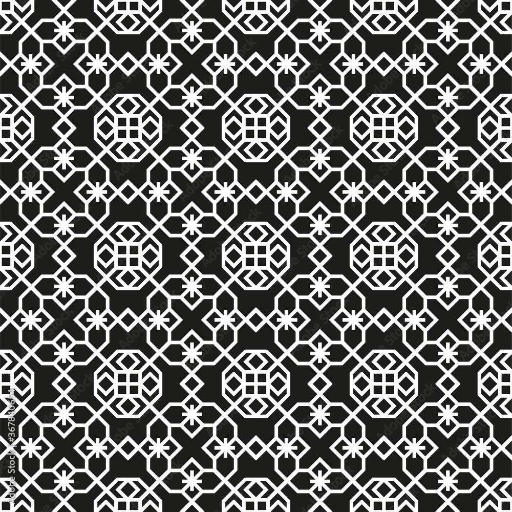 Poster vector seamless pattern. modern stylish texture. repeating geometric tiles with hexagonal elements