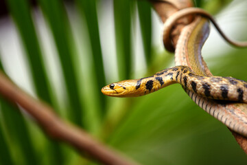 The checkered keelback (Fowlea piscator), also known commonly as the Asiatic water snake
