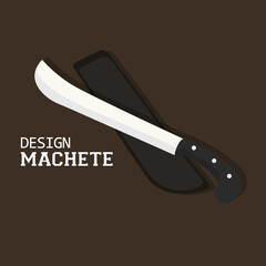 Vector illustration of a machete for a hobby
