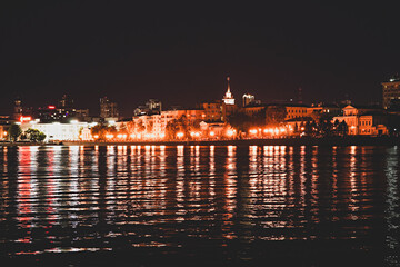 Fototapeta premium Night lights of city